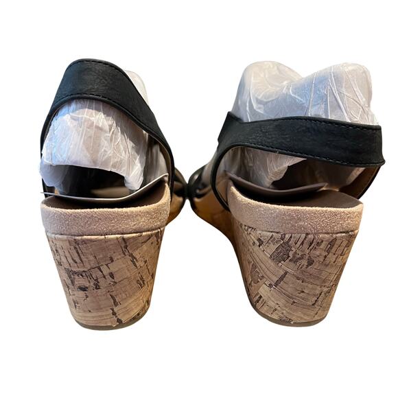 LifeStride Mexico Wedge Sandal Black - 10M NIB - Picture 4 of 7